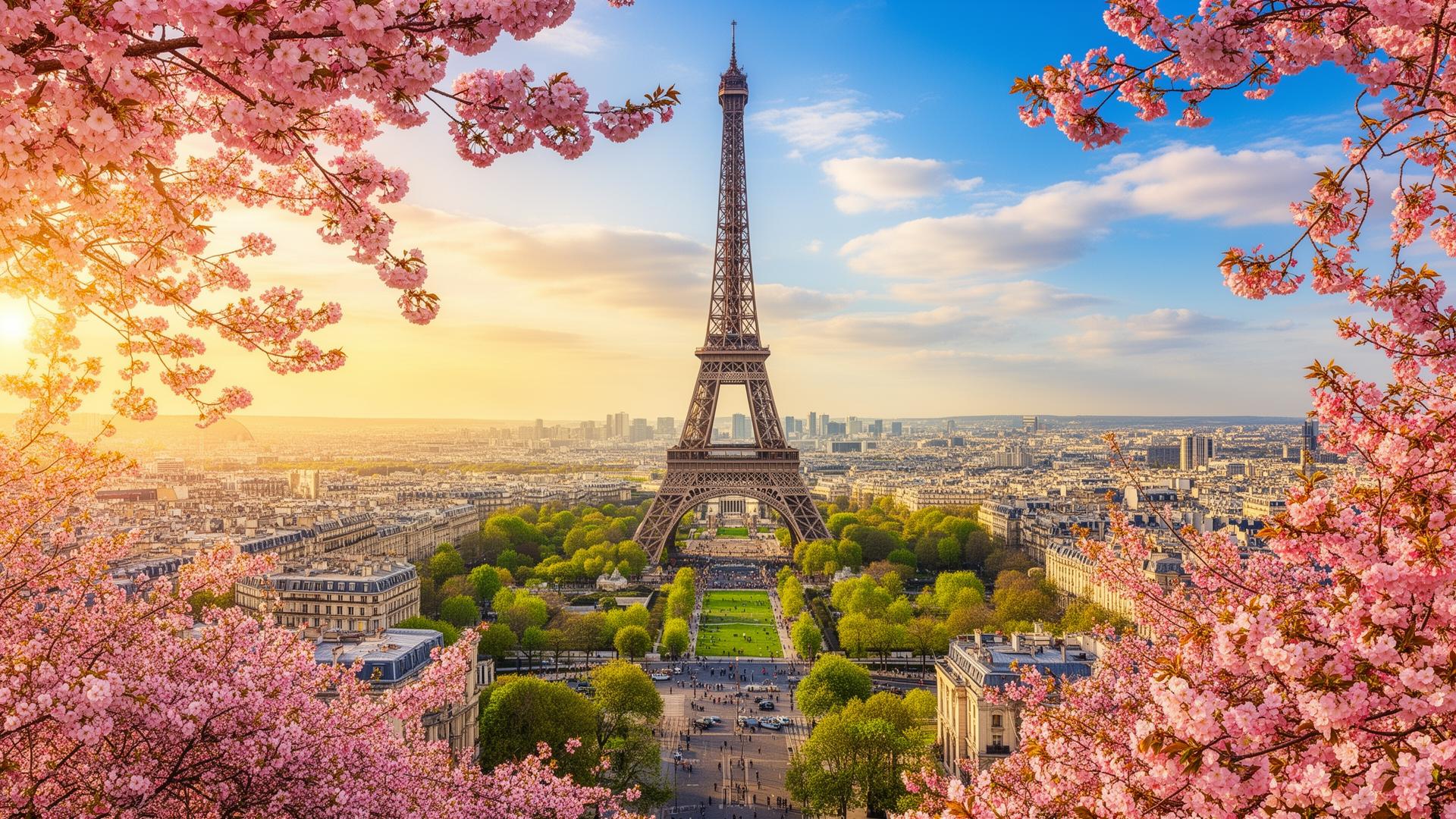Eiffel Tower view in Paris for France tourist visa guide